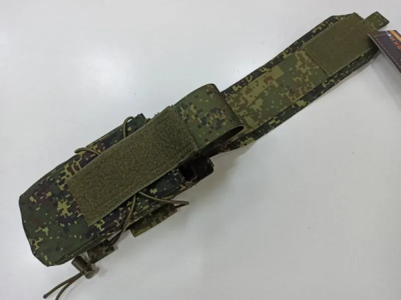 Фото товара Подсумок Camofans для маг.АК одинарный под 2 маг. закрытый пиксель