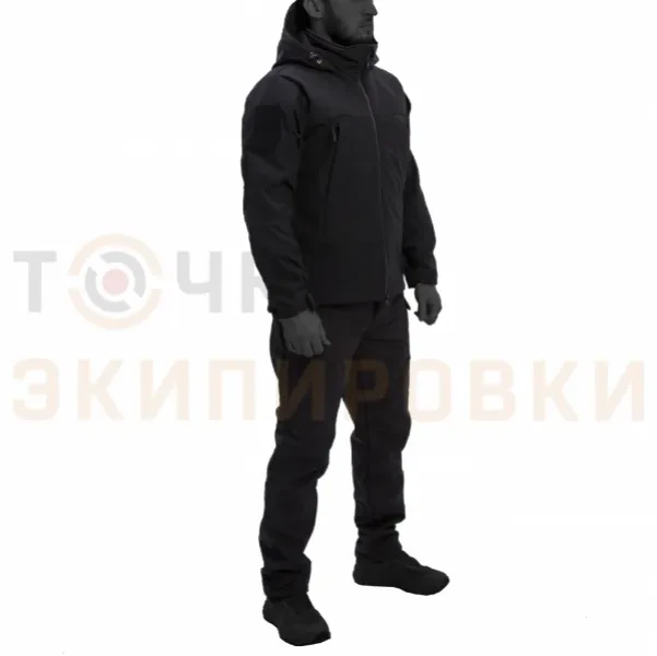 Фото товара Костюм Camofans Softshell черный (Размер: S)