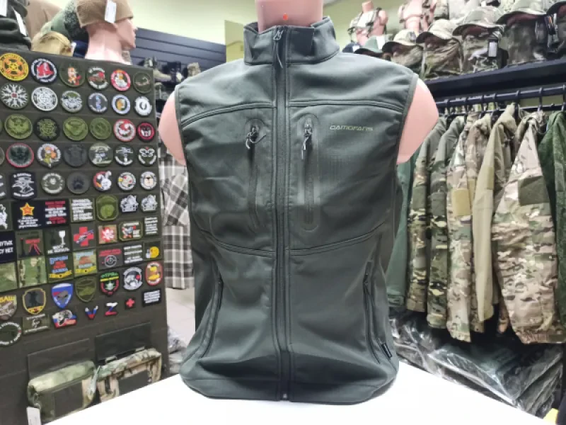 Фото товара Жилетка Camofans Softshell олива (Размер: L)