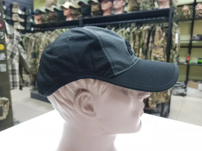 Превью товара Кепка бейсболка NNM Helikon Logo Cap черный/серый