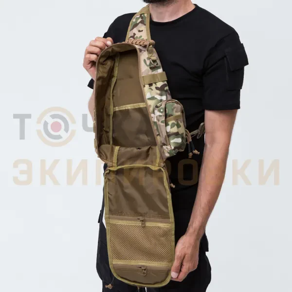 Фото товара Сумка NNM через плечо большая с паракордовой ручкой 8л. мультикам