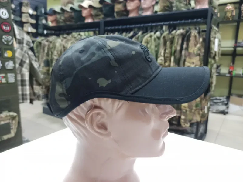 Превью товара Кепка бейсболка NNM Helikon Logo Cap черный мультикам