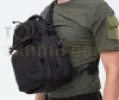 Превью товара Сумка NNM через плечо большая с паракордовой ручкой черный 8л.